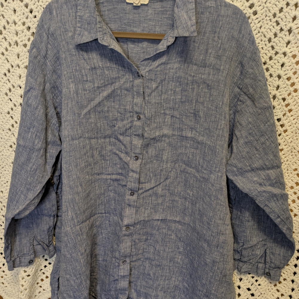 Eileen Fisher Linen Casual Shirt